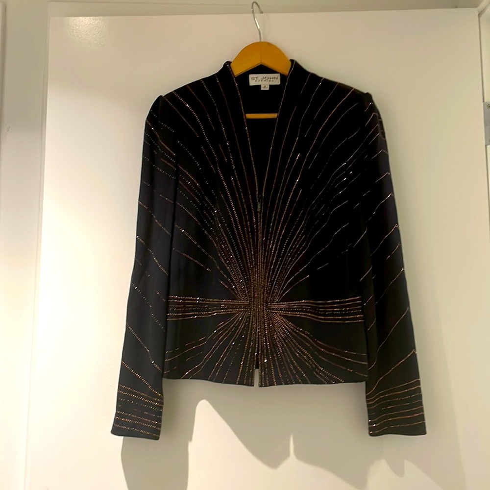 GORGEOUS St. John evening jacket in excellent condition!! Size 8!